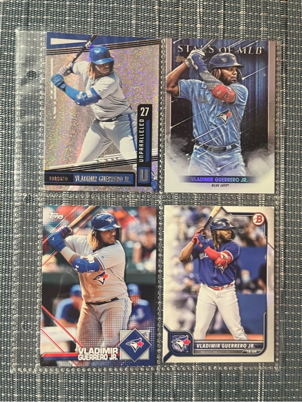 ⚾️ Vladimir Guerrero Jr Topps’s/Panini MLB Baseball Sports Cards, Set of 4